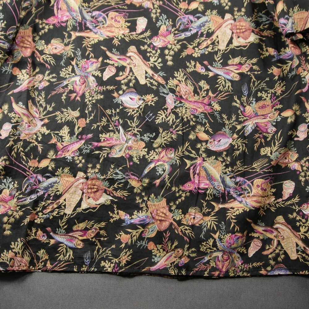Vintage 90s Reyn Spooner Egyptian Cotton Aquatic Fish Lobster Men Shirt XL Aloha - Picture 11 of 13